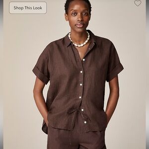 J.Crew Capitaine shirt in Baird McNutt Irish linen